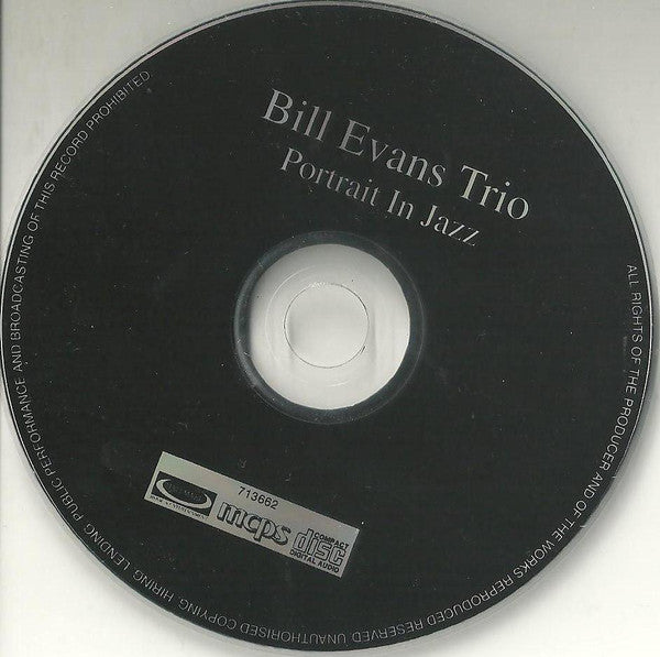 Bill Evans Trio* : Portrait In Jazz (CD, Album, RE, RM)