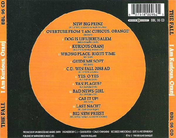 The Fall : I Am Kurious Oranj (CD, Album, RE, Lyn)