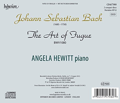 Johann Sebastian Bach / Angela Hewitt : The Art Of  Fugue (2xCD, Album)