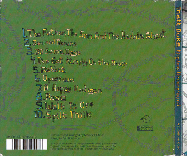 Matt Duke : Kingdom Underground (CD, Album)