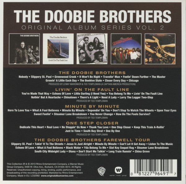 The Doobie Brothers : Original Album Series Vol. 2 (CD, Album, RE, Car + CD, Album, RE, Car + CD, Albu)