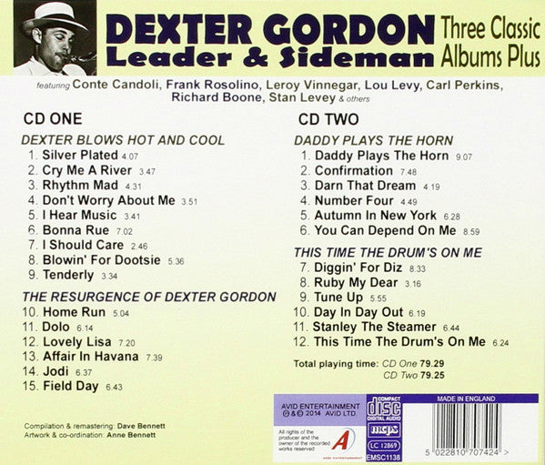 Dexter Gordon : Three Classic Albums Plus (Leader & Sideman) (2xCD, Comp, RM)