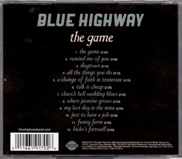 Blue Highway : The Game (CD, Album)