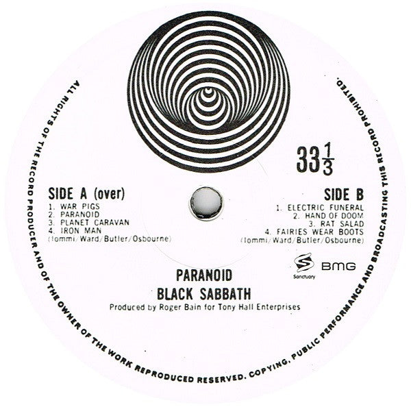 Black Sabbath : Paranoid (LP, Album, RE + CD, Album, RE)