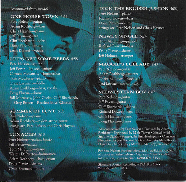 Pete Nelson (7) : The Restless Boys' Club (CD, Album)