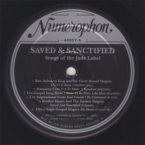 Various : Saved & Sanctified - Songs Of The Jade Label  (LP, Comp)