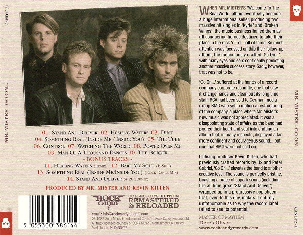 Mr. Mister : Go On... (CD, Album, RE, RM)