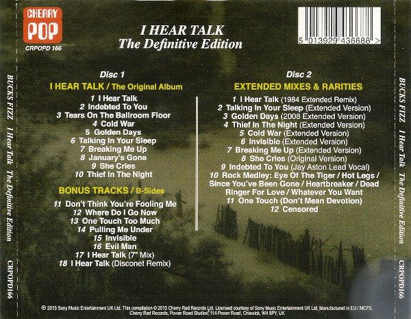 Bucks Fizz : I Hear Talk (2xCD, Album, Comp, RM, The)