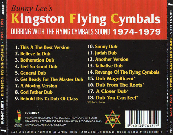 Bunny Lee : Kingston Flying Cymbals (Dubbing With The Flying Cymbals Sound 1974 - 1979) (CD, Comp)