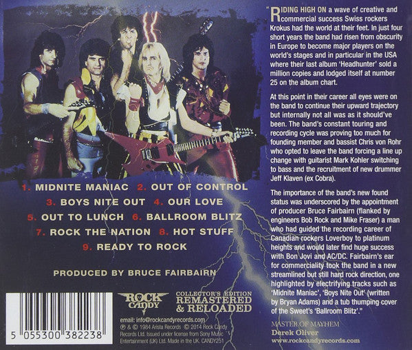 Krokus : The Blitz (CD, Album, RE, RM)