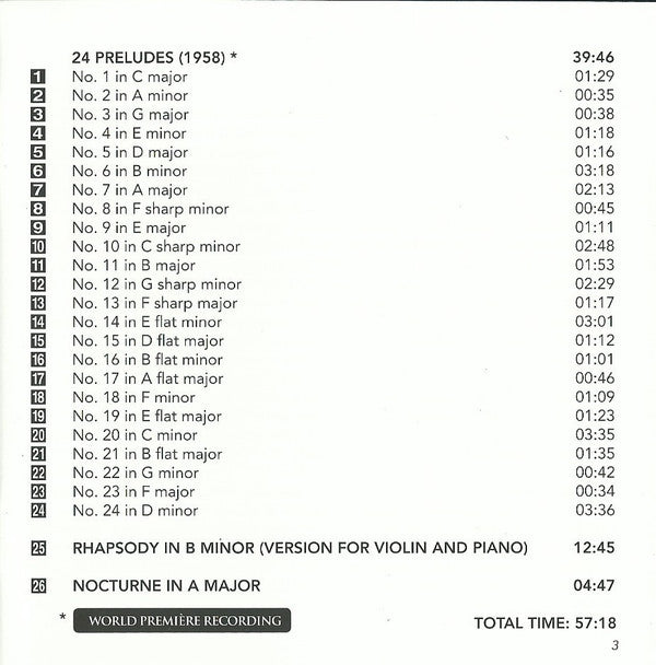 Eduard Bagdasarian, Mikael Ayrapetyan, Vladimir Sergeev : Piano And Violin Music (CD, Album)