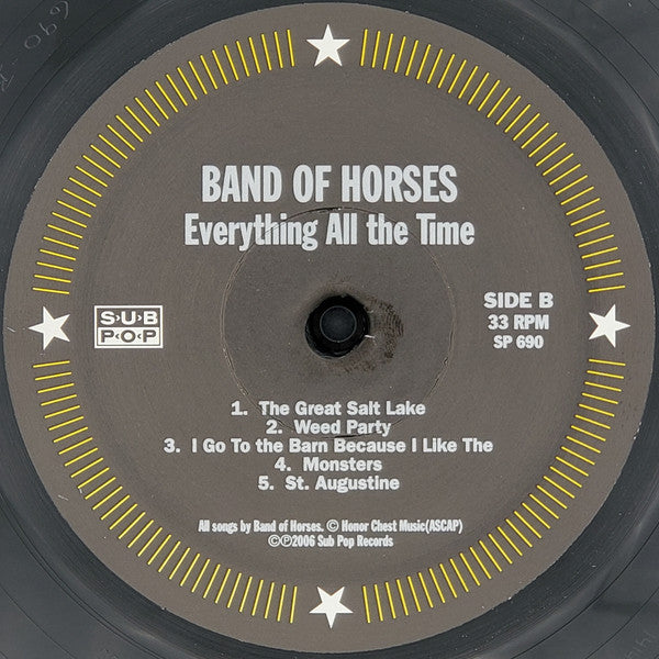 Band Of Horses : Everything All The Time (LP, Album, PO )