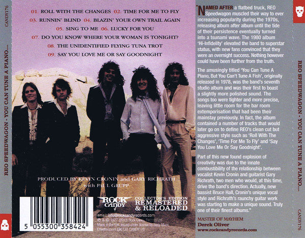 REO Speedwagon : You Can Tune A Piano But You Can't Tuna Fish (CD, Album, RE, RM)