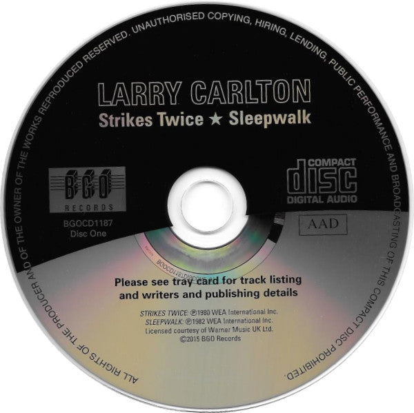 Larry Carlton : Strikes Twice / Sleepwalk / Friends (2xCD, Comp, RE, RM)