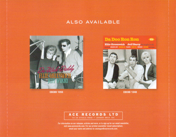 Ellie Greenwich & Jeff Barry : Sweet Things From The Ellie Greenwich & Jeff Barry Songbook (CD, Comp)