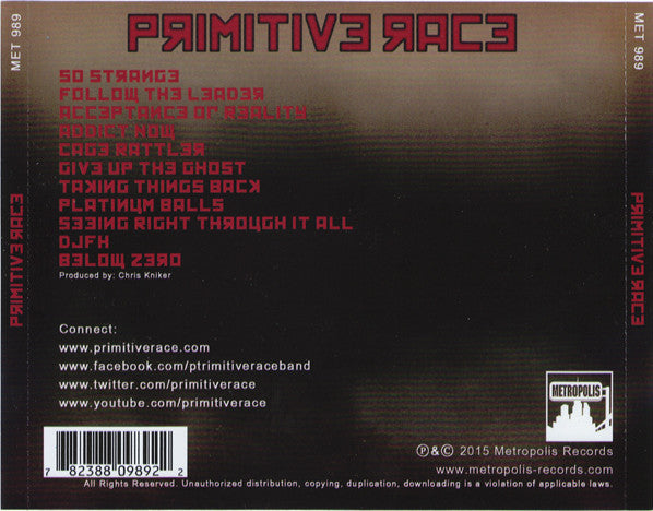 Primitive Race : Primitive Race (CD, Album)