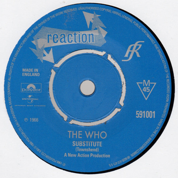 The Who : The Reaction Singles (1966) (4x7", Single + 7", EP + Box, Comp, Mono, RE, RM)
