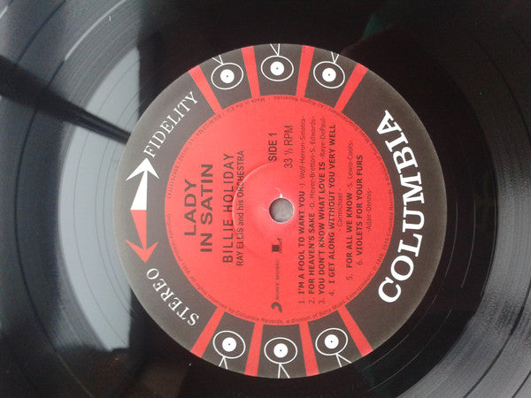 Billie Holiday With Ray Ellis And His Orchestra : Lady In Satin (LP, Album, RE, 180)
