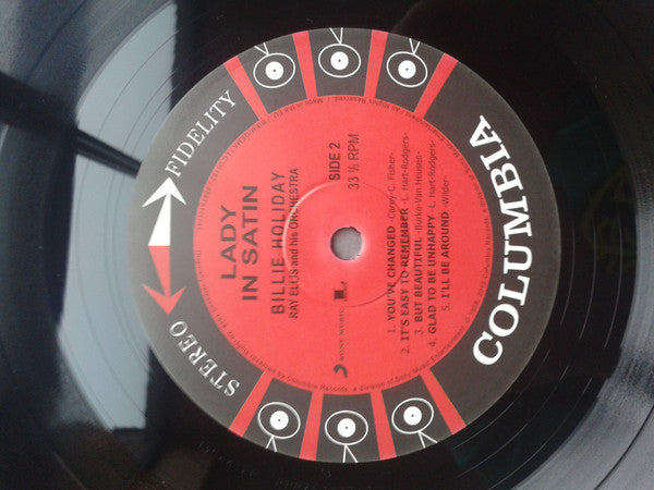 Billie Holiday With Ray Ellis And His Orchestra : Lady In Satin (LP, Album, RE, 180)