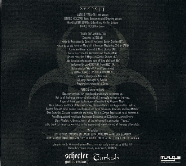 Eversin : Trinity: The Annihilation (CD, Album, Dig)