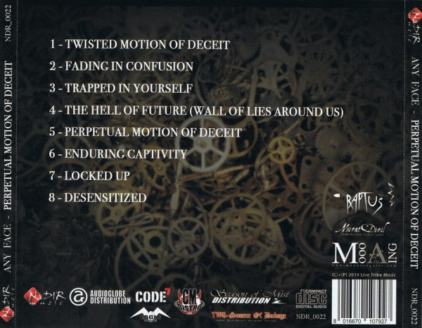 Any Face : Perpetual Motion Of Deceit (CD, Album)