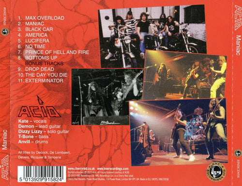 Acid : Maniac (CD, Album, RE)