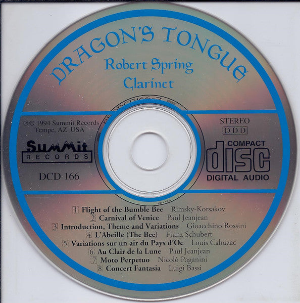 Robert Spring : Dragon's Tongue (CD)