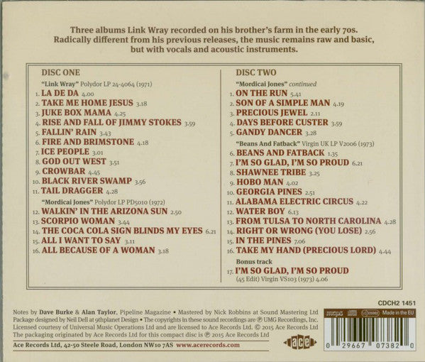 Link Wray : 3-Track Shack (2xCD, Comp, RM)
