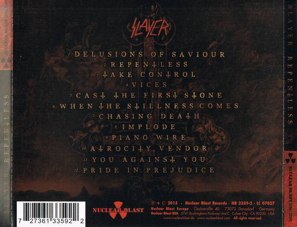 Slayer : Repentless (CD, Album)