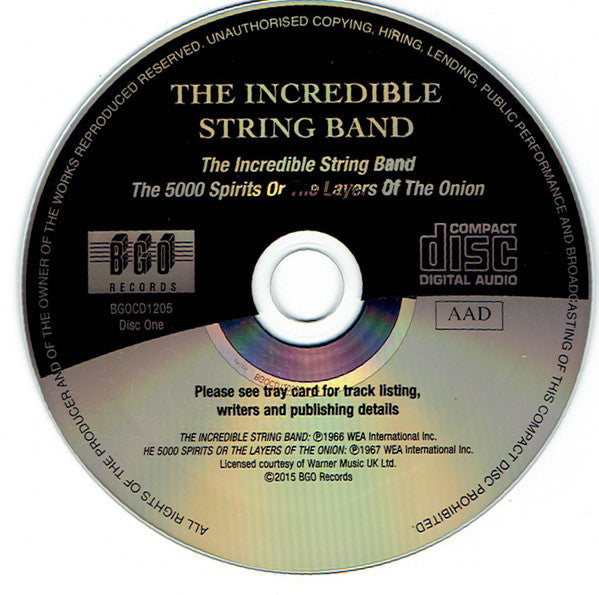 The Incredible String Band : Incredible String Band/The 5000 Spirits Or The Layers Of The Onion/The Hangmans Beautiful Daughter (2xCD, Album, Comp, RM)