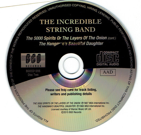 The Incredible String Band : Incredible String Band/The 5000 Spirits Or The Layers Of The Onion/The Hangmans Beautiful Daughter (2xCD, Album, Comp, RM)