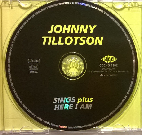 Johnny Tillotson : Sings Plus Here I Am (CD, Comp)