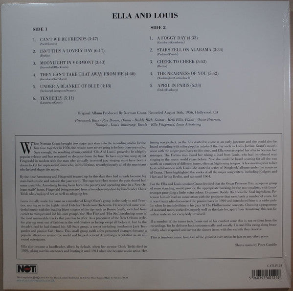 Ella Fitzgerald & Louis Armstrong : Ella And Louis (LP, Album, RE, 180)