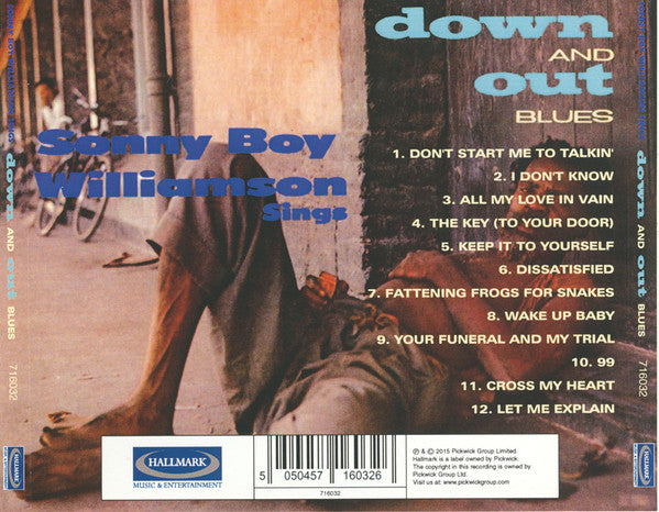 Sonny Boy Williamson (2) : Down And Out Blues (CD, Album, RE)
