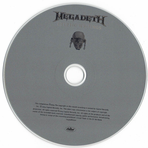 Megadeth : Cryptic Writings (CD, Album, RE, RM)