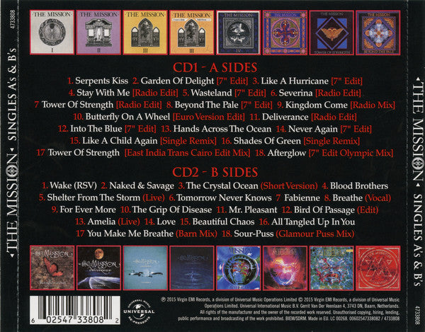 The Mission : Singles A's & B's (2xCD, Comp, RM)