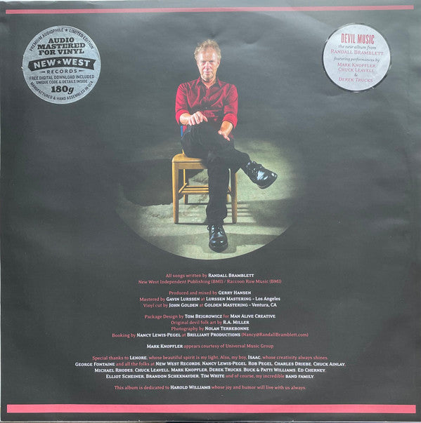 Randall Bramblett : Devil Music (LP, Album, Ltd, 180)