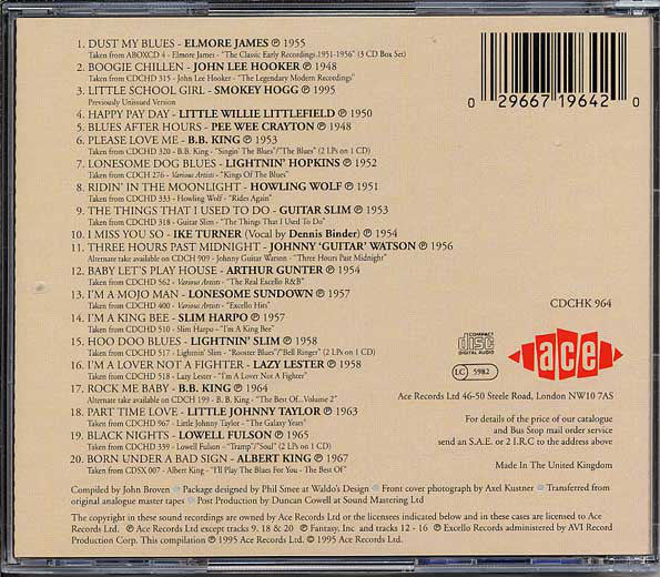 Various : Mojo Working: The Best Of Ace Blues (CD, Comp)