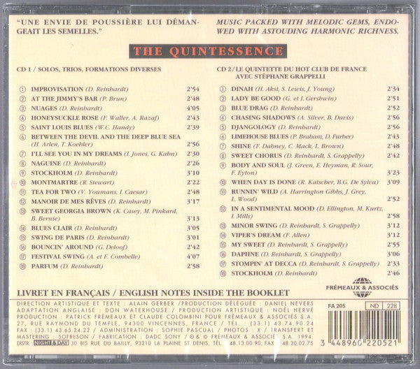 Django Reinhardt : Paris - Bruxelles 1934 - 1943 (2xCD, Comp)