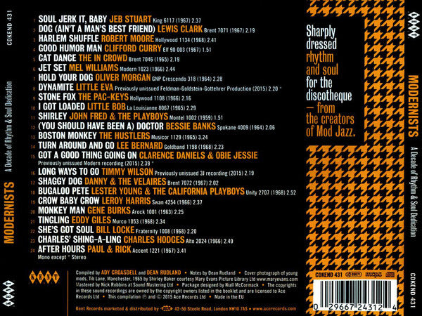 Various : Modernists (A Decade Of Rhythm & Soul Dedication) (CD, Comp, Mono)
