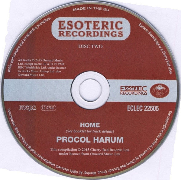 Procol Harum : Home (2xCD, Album, Mono, Dlx, RE, RM)