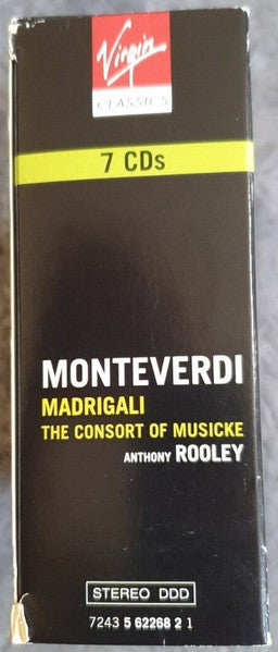 Claudio Monteverdi, The Consort Of Musicke / Anthony Rooley : Madrigali (4xCD, Album + Box + 3xCD, Album + Box)