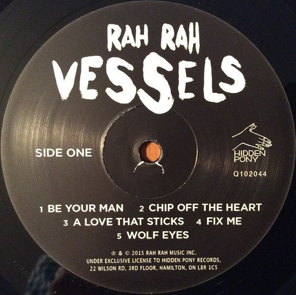 Rah Rah (2) : Vessels (LP, Album)