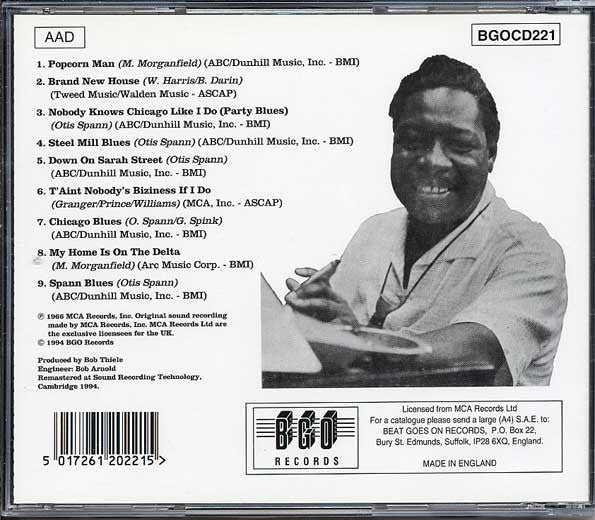 Otis Spann : The Blues Is Where It's At (CD, Album, RE, RM)