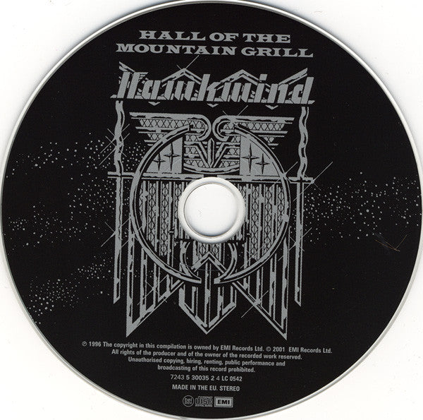 Hawkwind : Hall Of The Mountain Grill (CD, Album, RE, RM, RP)