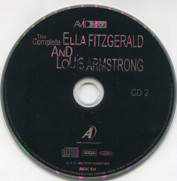 Ella Fitzgerald, Louis Armstrong : The Complete Studio Recorded Duets (2xCD, Comp)