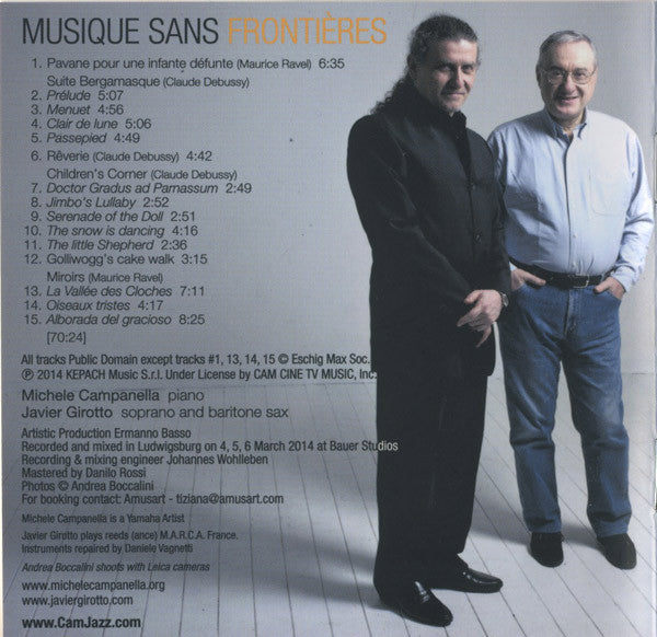 Michele Campanella - Javier Girotto - Claude Debussy - Maurice Ravel : Musique Sans Frontiéres (CD, Album)