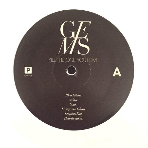 Gems : Kill The One You Love (LP, Album, Ltd, Whi)