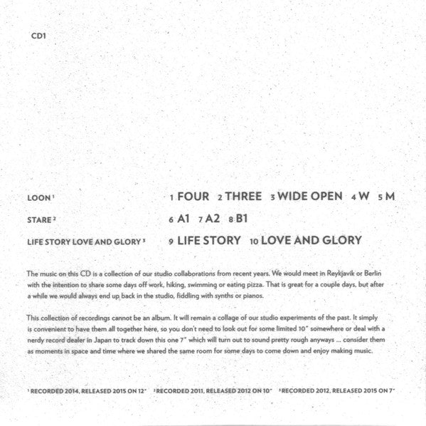 Ólafur Arnalds And Nils Frahm : Collaborative Works (CD, Comp + CD, Album)