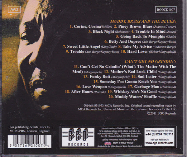 Muddy Waters : Muddy, Brass & The Blues / Can't Get No Grindin' (CD, Album, Comp, RE, RM)